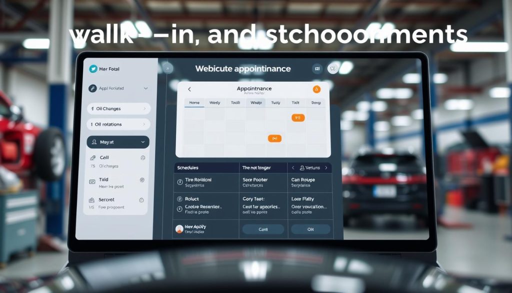 online appointment scheduling for vehicle maintenance